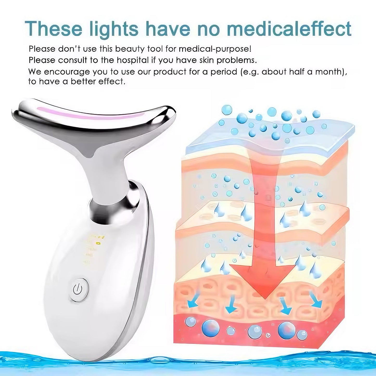 LED Light Facial Massager